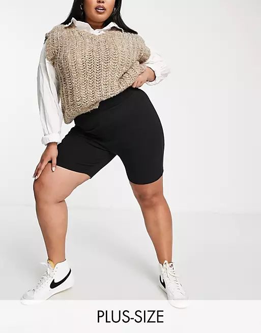 Cotton:On Curve jersey short in black | ASOS (Global)