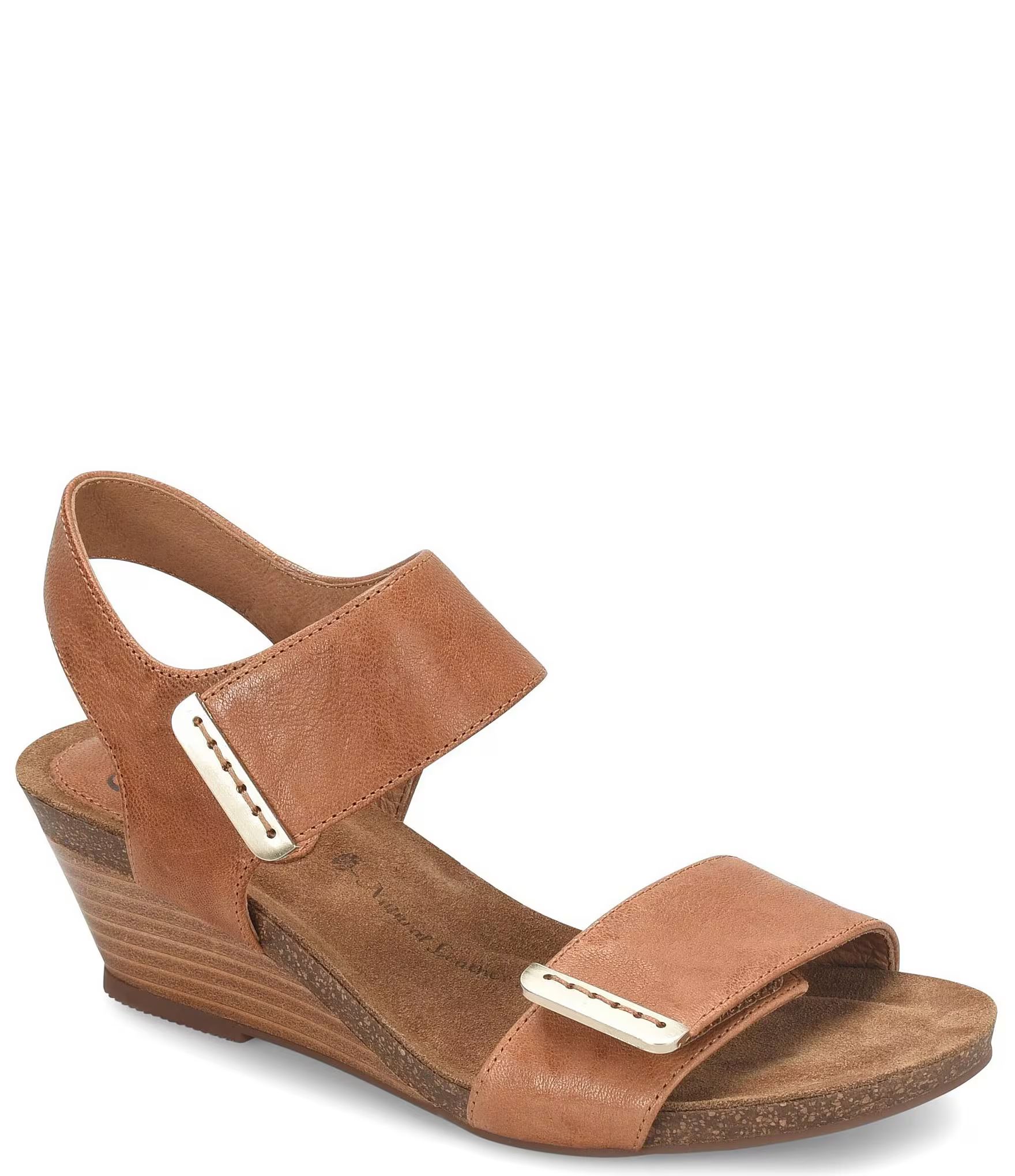 Verdi Leather Wedge Sandals | Dillard's