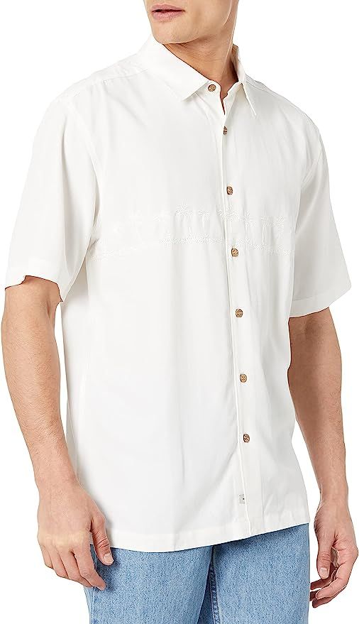 Quiksilver Men's Tahiti Palms 4 Button Up Floral Collared Shirt | Amazon (US)