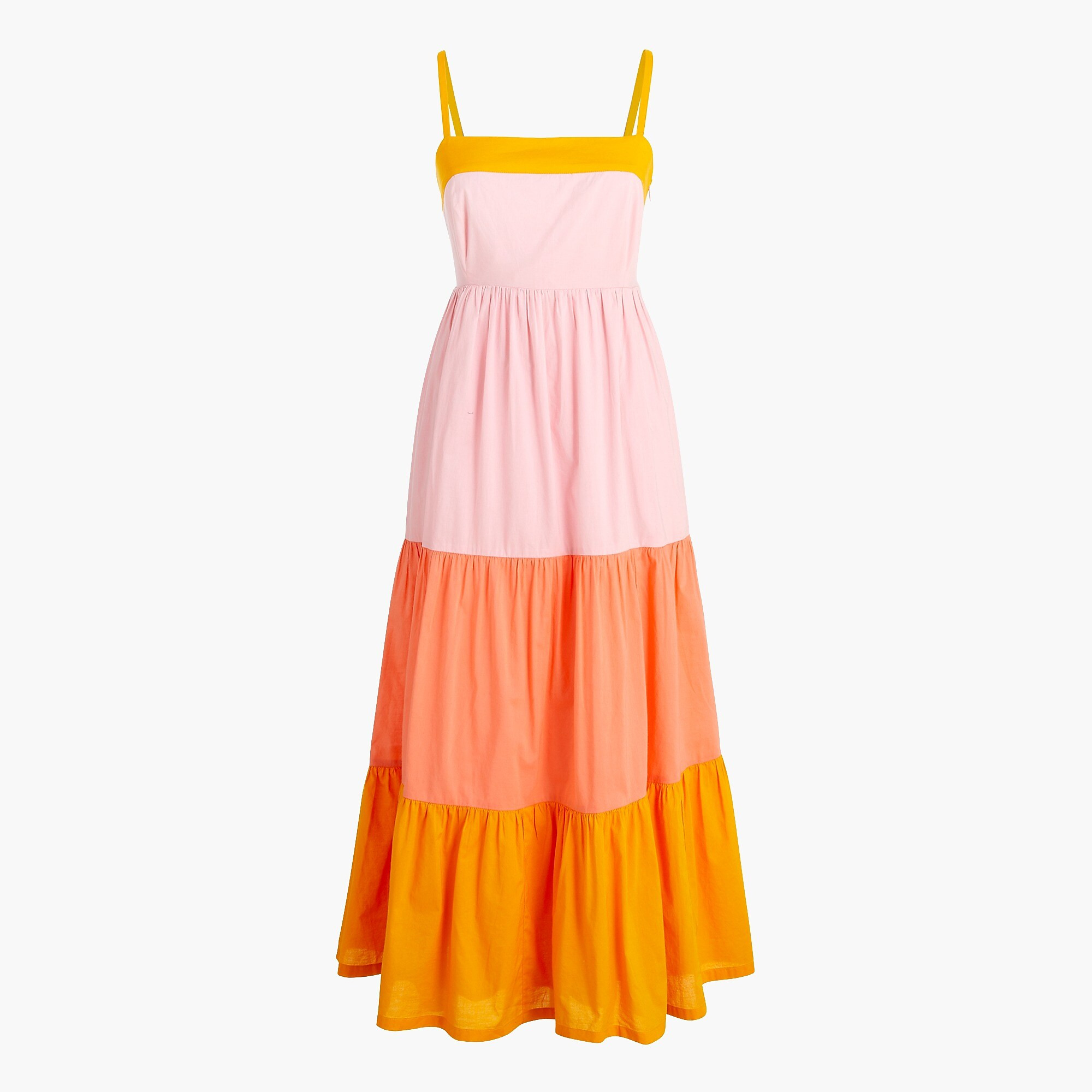 Square-neck tiered dress | J.Crew Factory