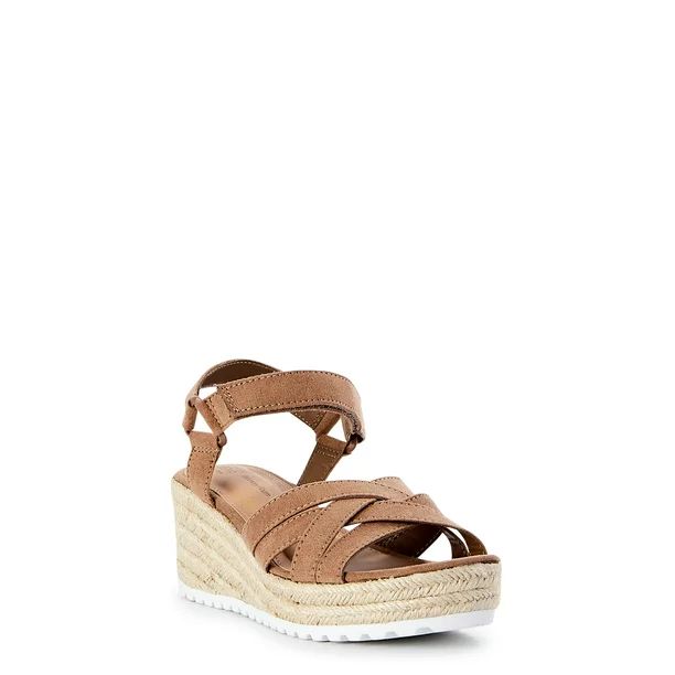 Time and Tru Women's Demi Wedge Sandals - Walmart.com | Walmart (US)