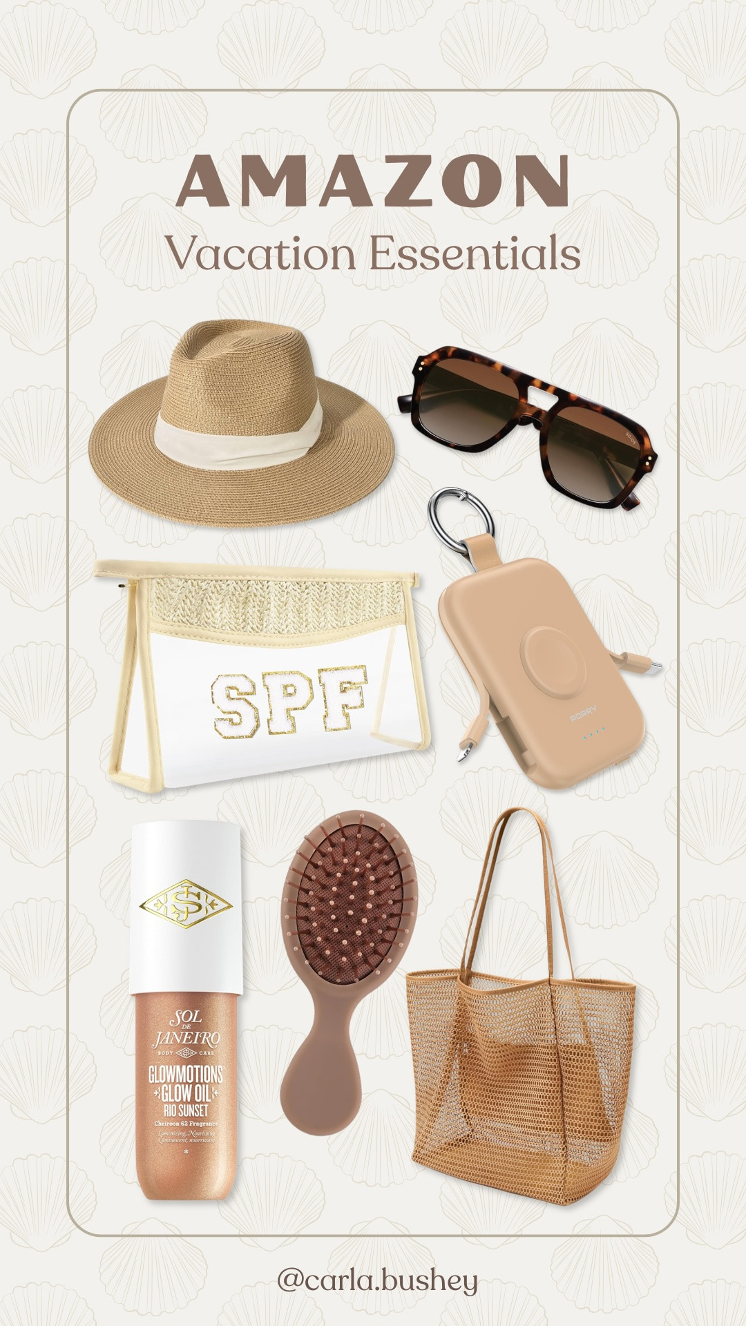 my vacation essentials!! all from Amazon🤎



Summer, seasonal, monochrome, neutral, must haves, essentials, necessities, beach day, vacay, amazon finds, coastal, carla.bushey 

 #LTKSeasonal #LTKSwim #LTKTravel