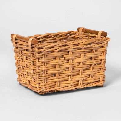 Woven Basket with Rattan Handles - Threshold™ | Target