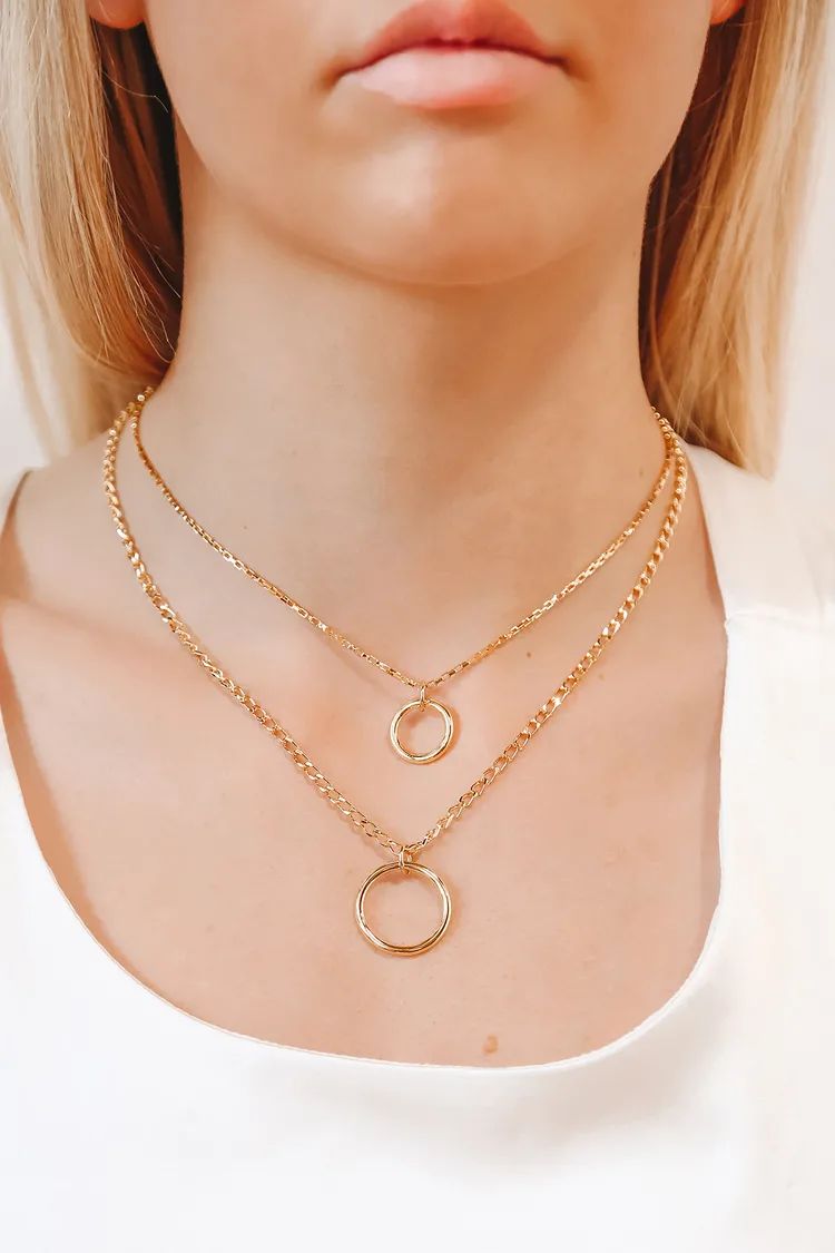 What Goes Around Gold Layered Necklace | Lulus (US)