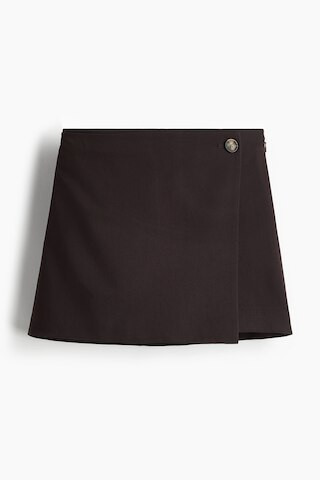 H & M - Wrap skort - Brown | H&M (UK, MY, IN, SG, PH, TW, HK)