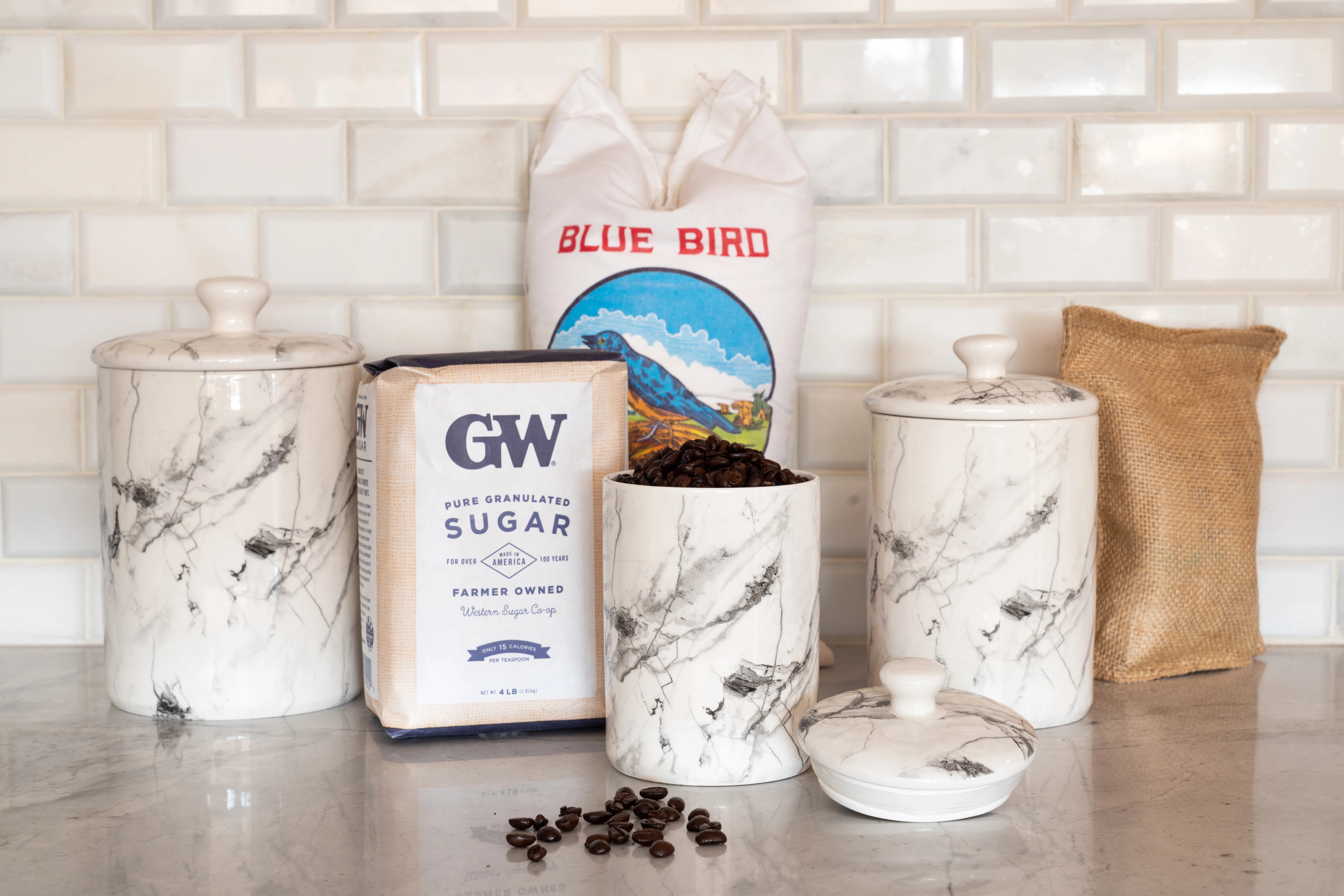 Porcelain China Canister - Set of 3 | Wayfair North America