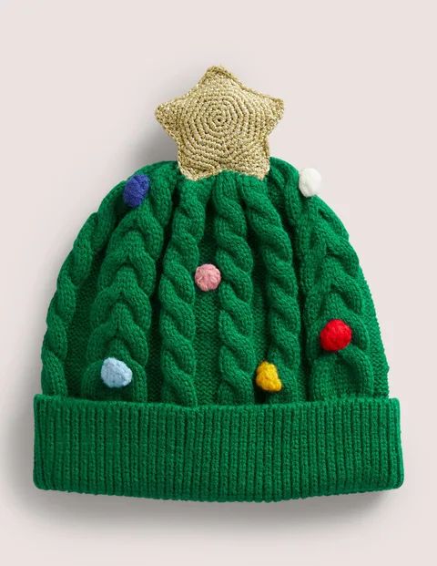 Christmas Tree Festive Hat - Green | Boden (US)