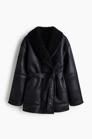 H & M - Double-Faced Coat - Black | H&M (US + CA)