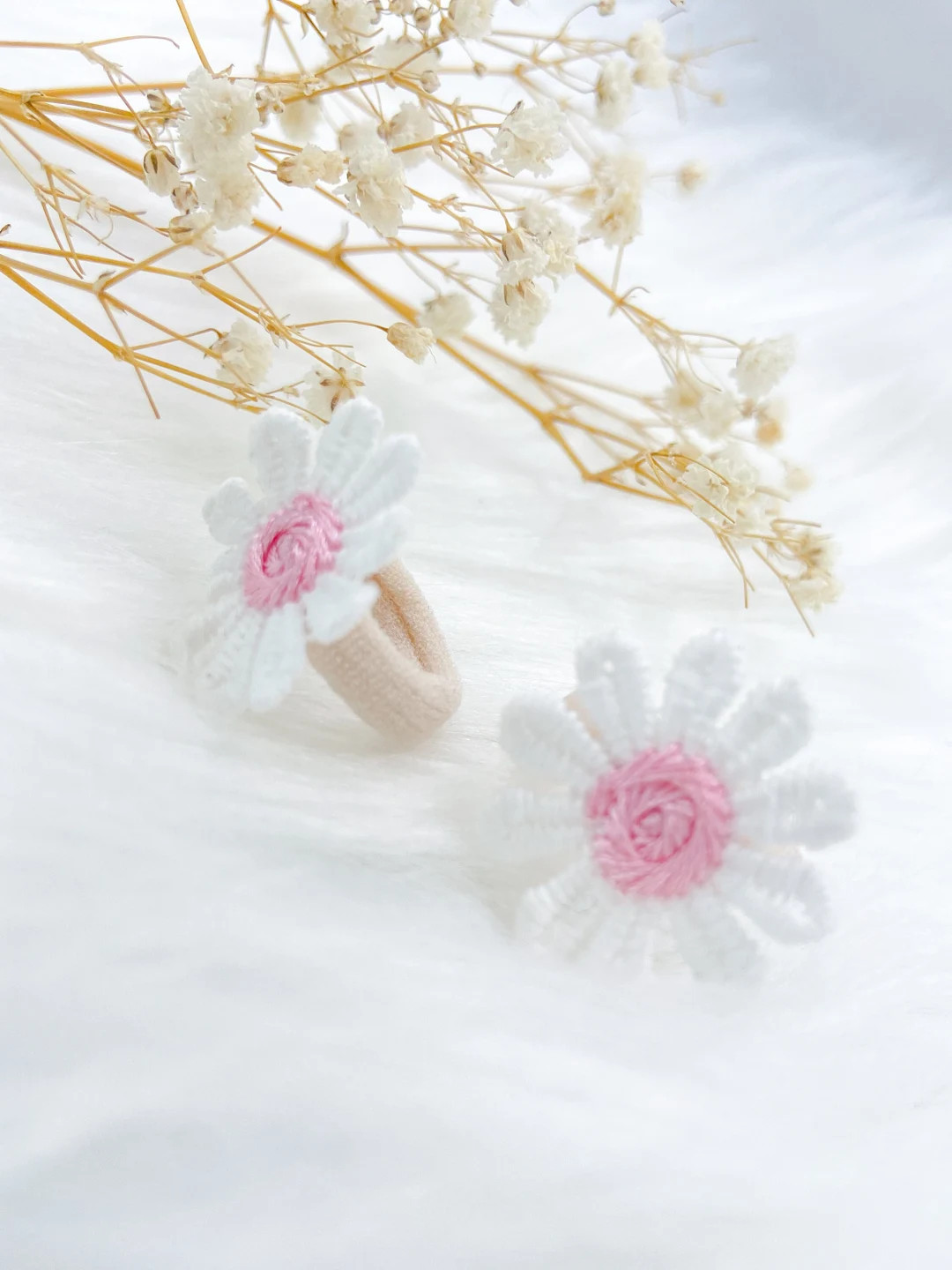 Pair of Baby Hair Ties Baby Daisy Bobbles, Toddler Hair Bands, Daisy Hair Ties, Baby Hair Bands, ... | Etsy (US)