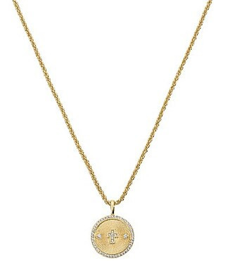Electric Picks Guardian Short Pendant Necklace - Gold | Dillard's