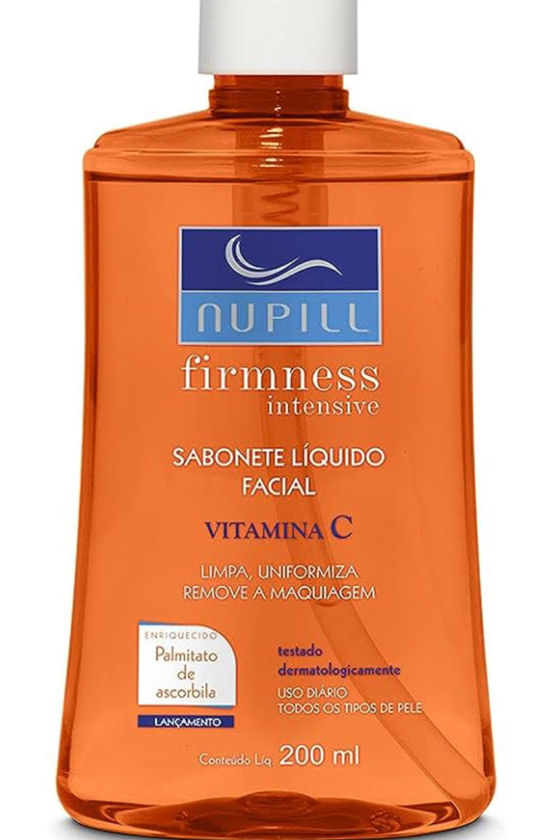 Sabonete facial vitamina c 200ml NUPILL- R$20,77