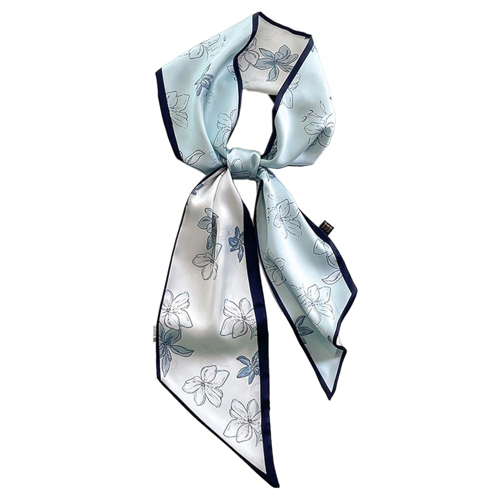 59" Long Silk Like Scarf Fashion Hair Head Scarf for Women Satin Head Hair Handbag Scarf Belt Pur... | Amazon (US)