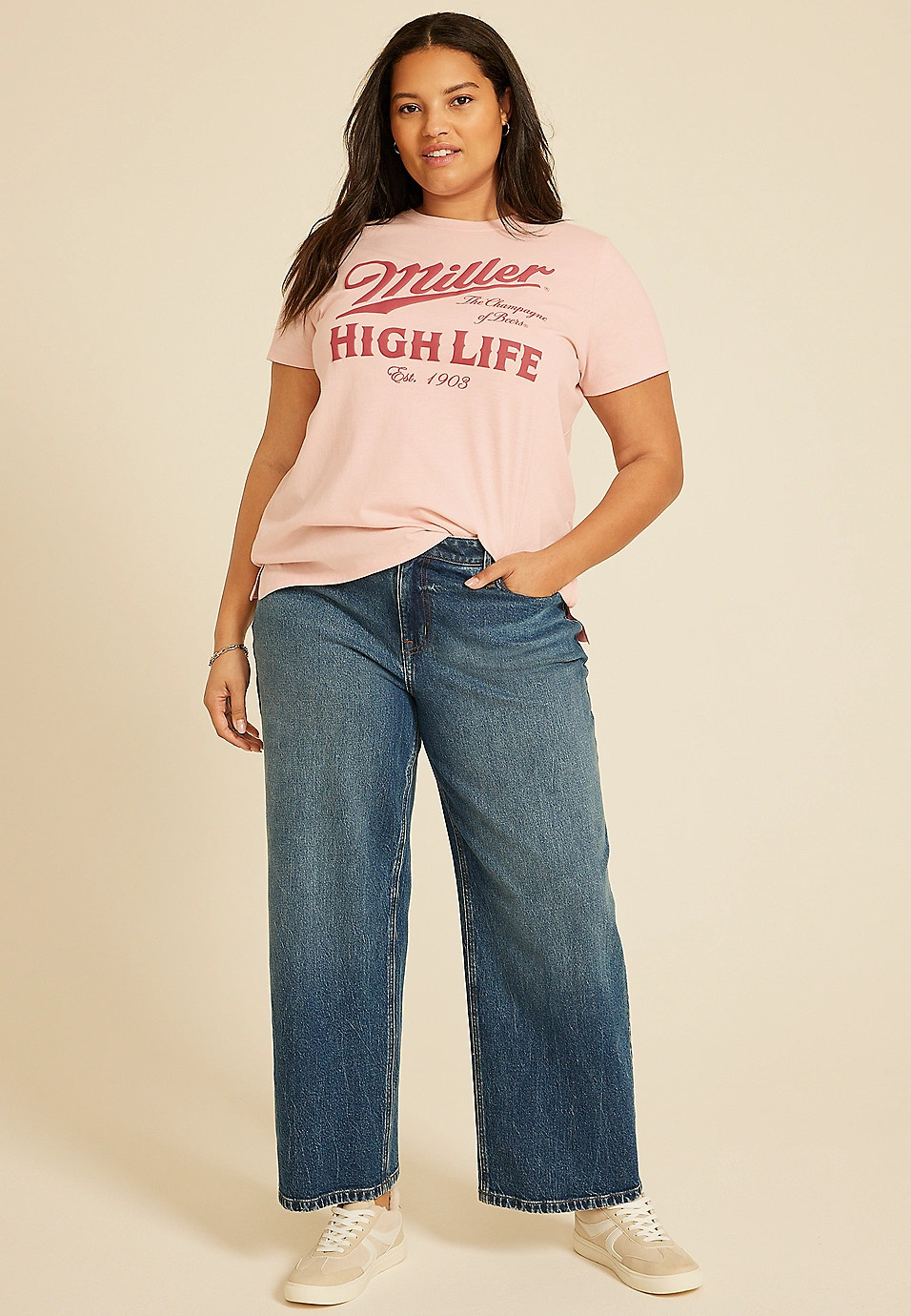 Plus Size Miller High Life Classic Fit Graphic Tee | Maurices