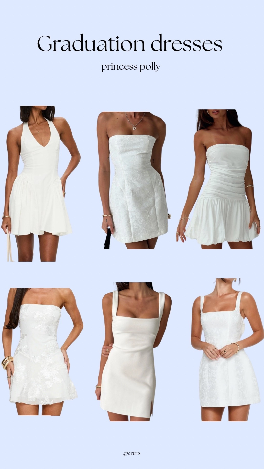 princess polly white graduation dresses! 
2026 grad under $100

#LTKootd