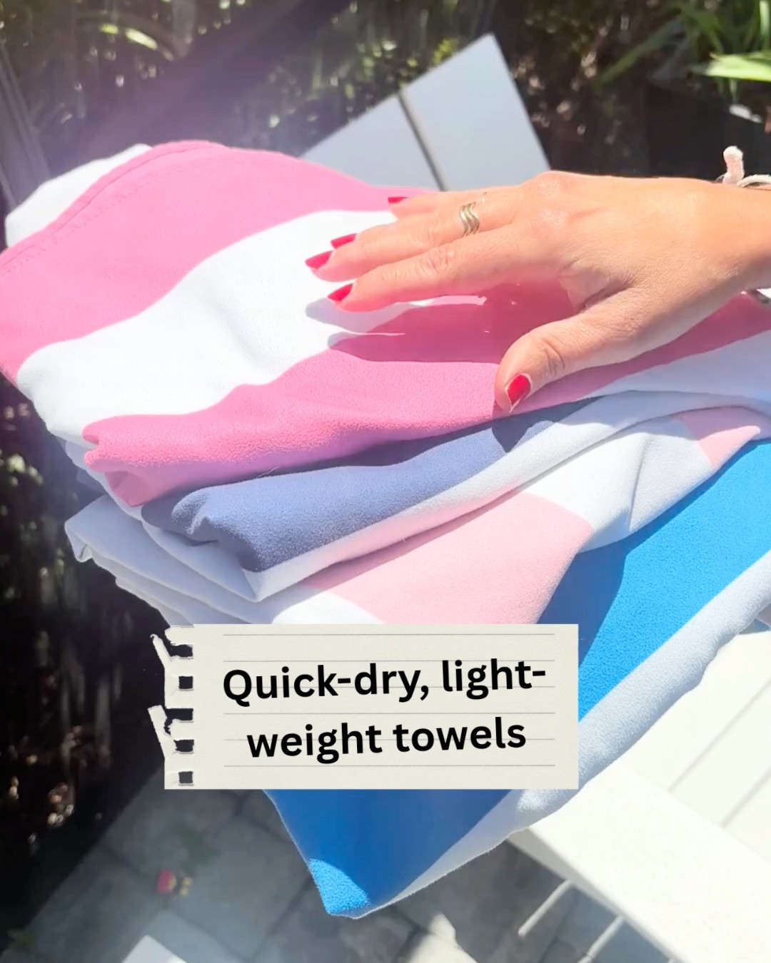 These towels dry fast, pack light, and look cute doing it!  

 #LTKmomlife #LTKTravel #LTKKids