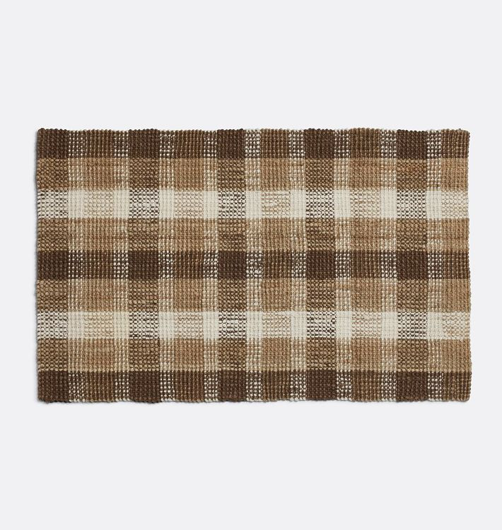 Plaid Jute Doormat | Rejuvenation