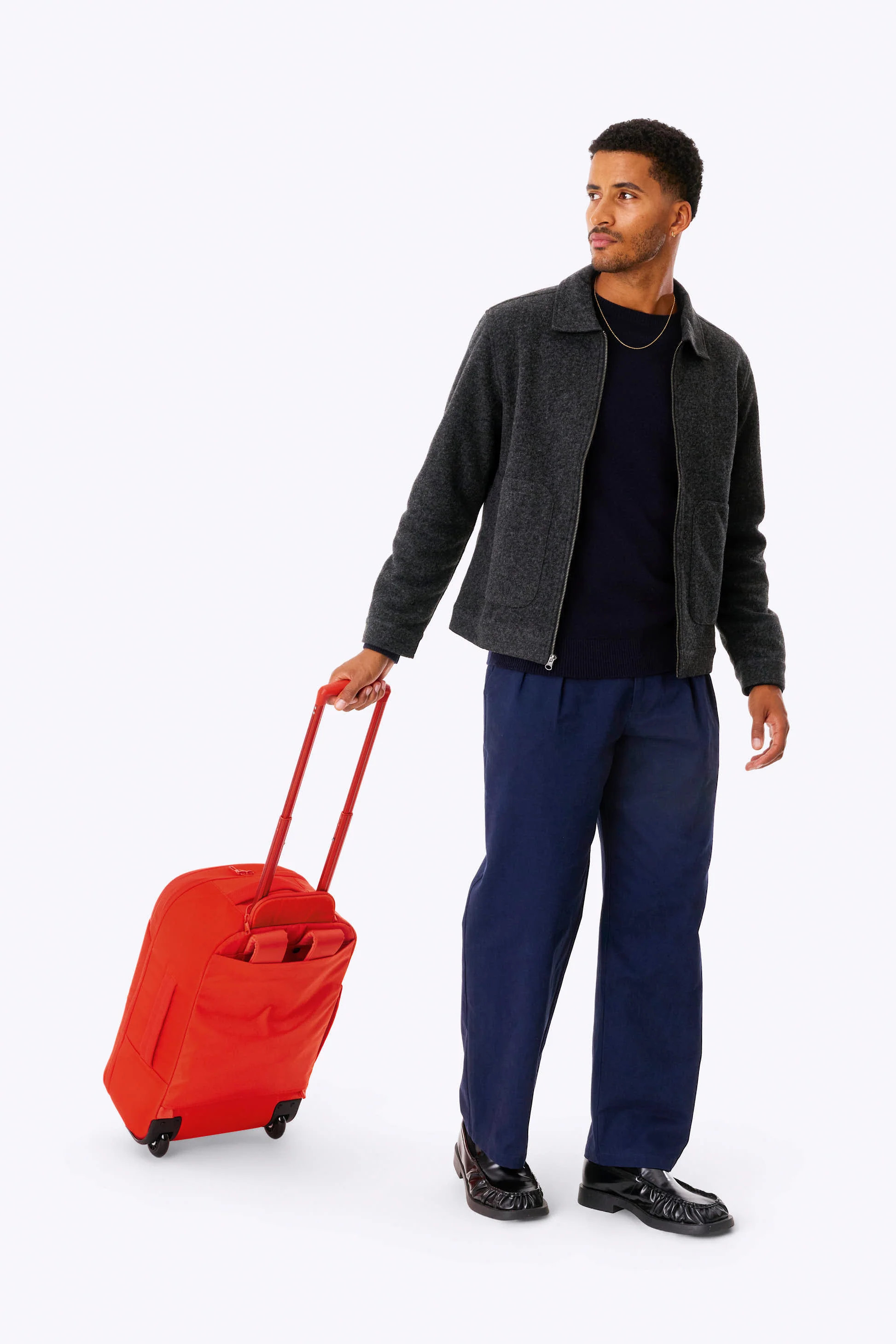B\u00c9IS 'The Pro Rolling Backpack' in Flame - Flame Travel Rolling Backpack | BEIS