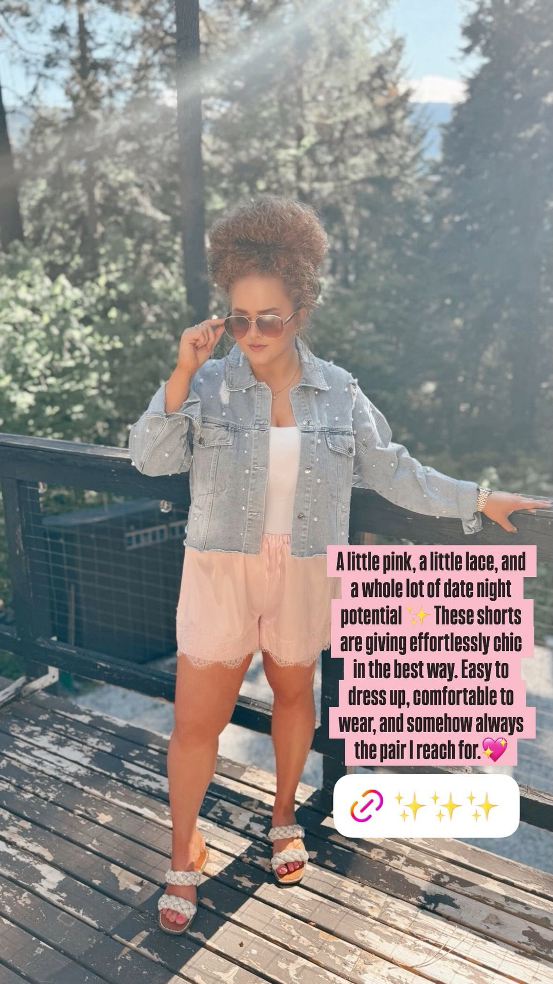 A little pink, a little lace, and a whole lot of date night potential ✨ These shorts are giving effortlessly chic in the best way. Easy to dress up, comfortable to wear, and somehow always the pair I reach for.💖 pink shorts | lace trim | summer date night outfit | feminine style | soft girl aesthetic | comfy chic | effortless outfit | high waisted shorts | lightweight summer shorts | vacation outfit idea | casual dressy look | everyday summer staple | Amazon fashion find | affordable style | cute and comfy | warm weather outfit

#LTKootd #LTKSaleAlert #LTKMidsize