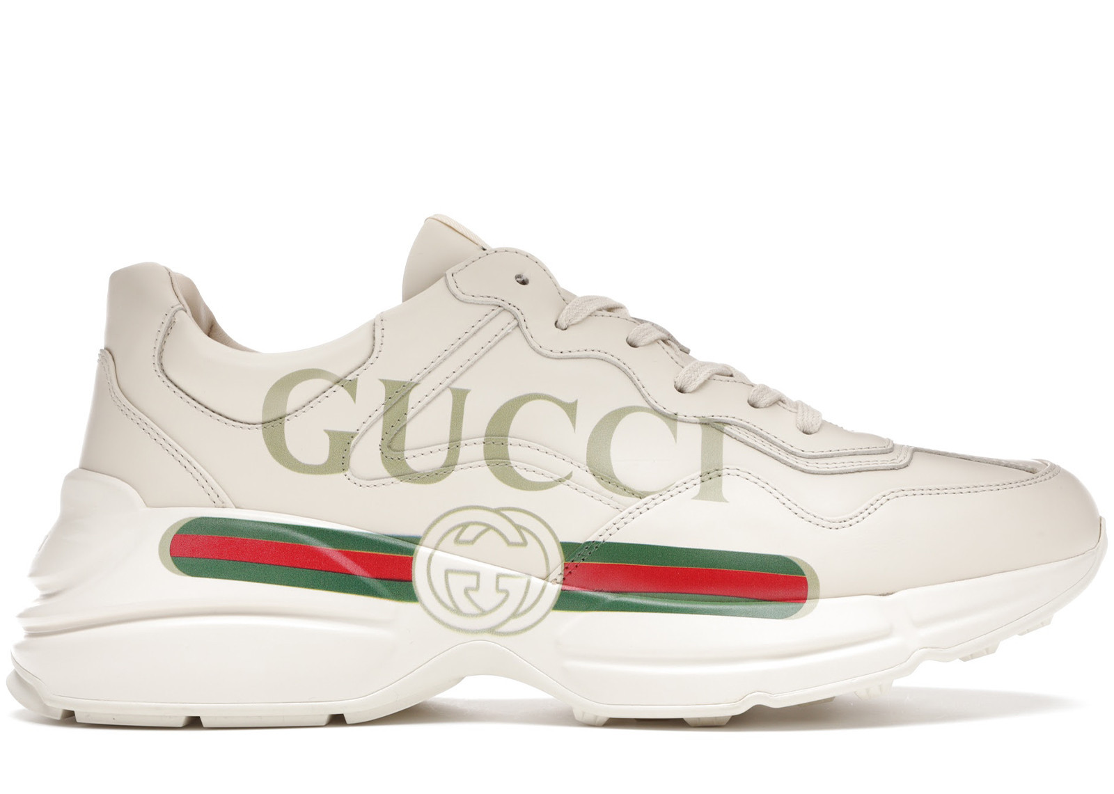 Men's Gucci Rhyton Vintage Logo Sneakers in Ivory | StockX