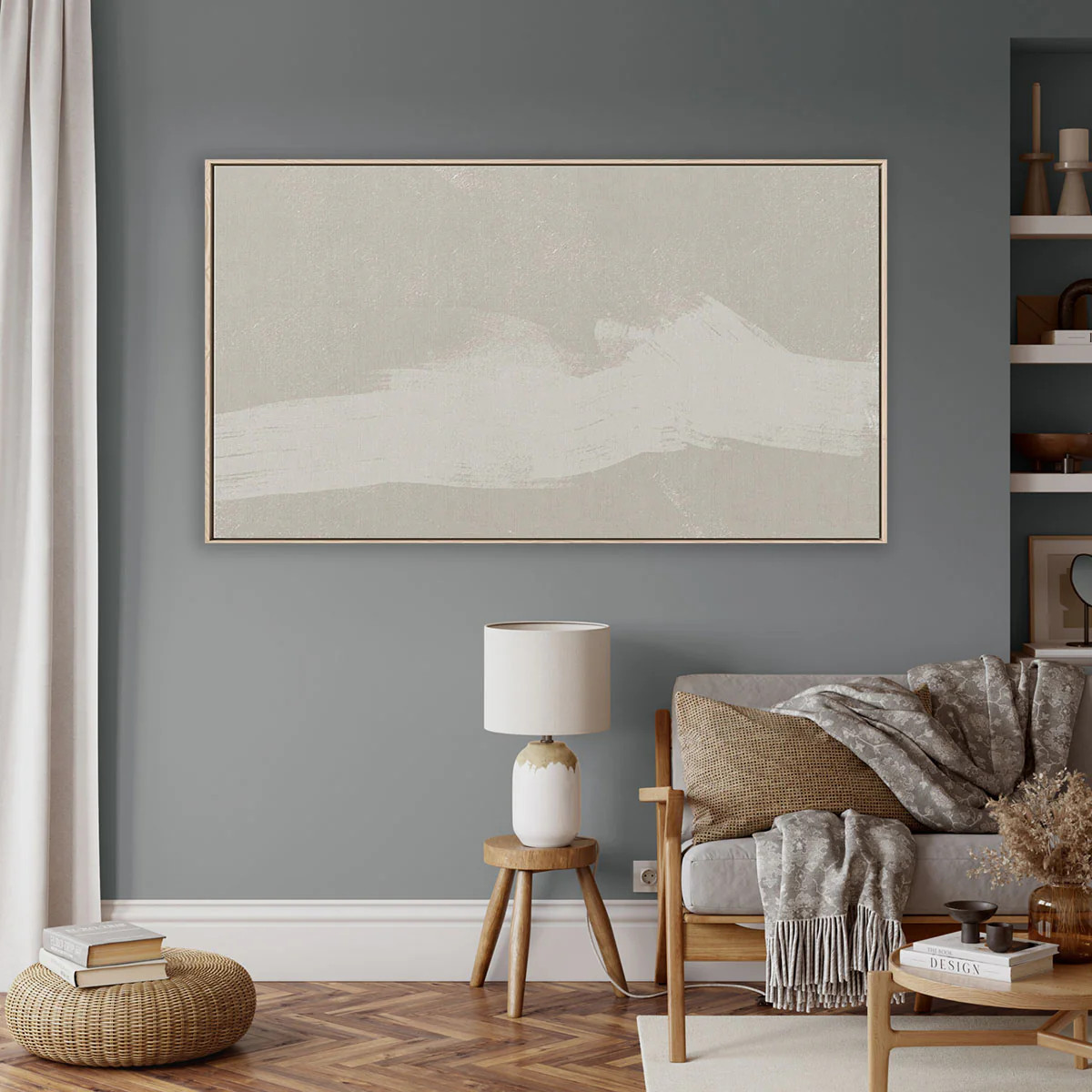 Neutral Abstract Sands Canvas Print | Abstract House