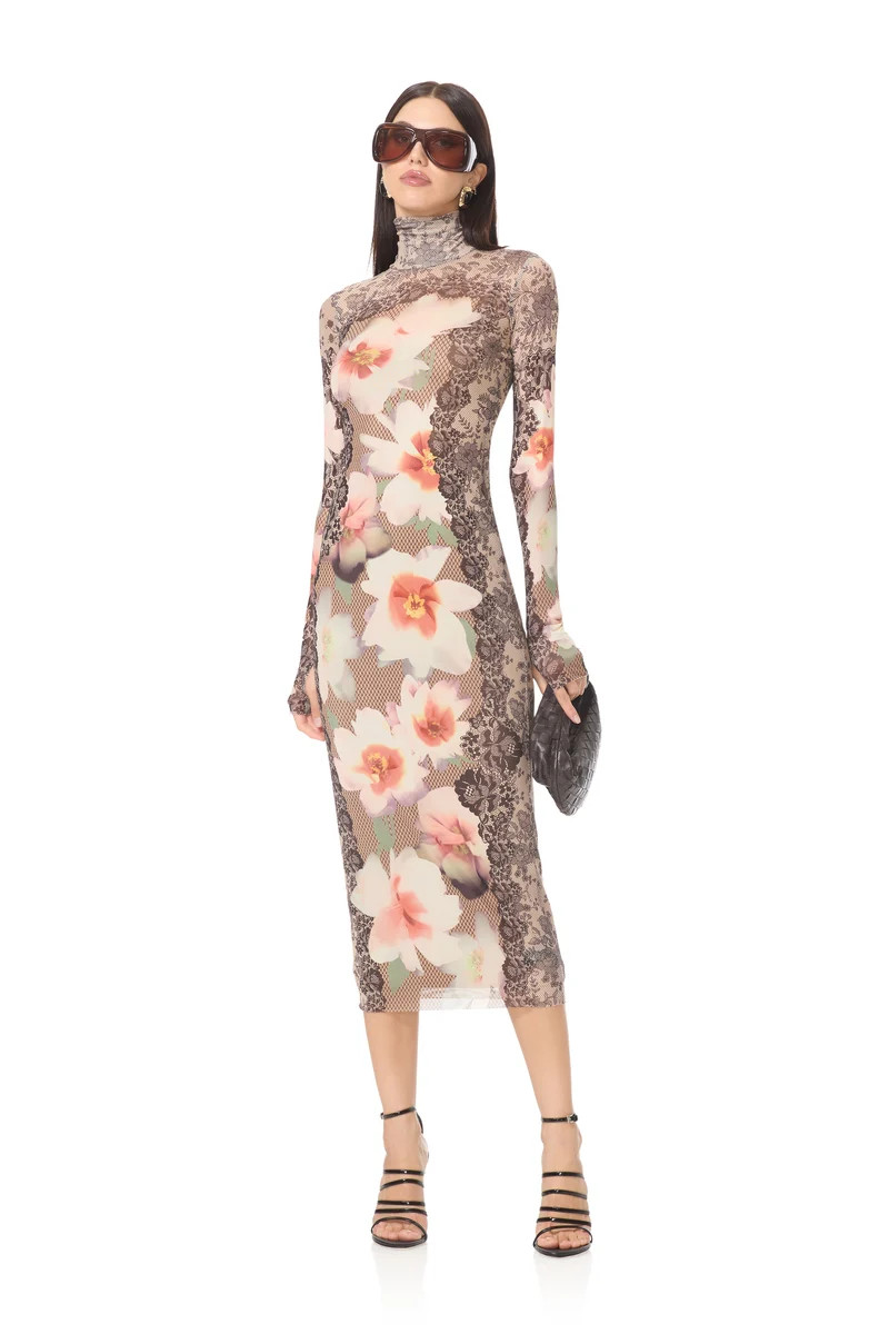 Shailene Dress - Lace Floral Mix | ShopAFRM