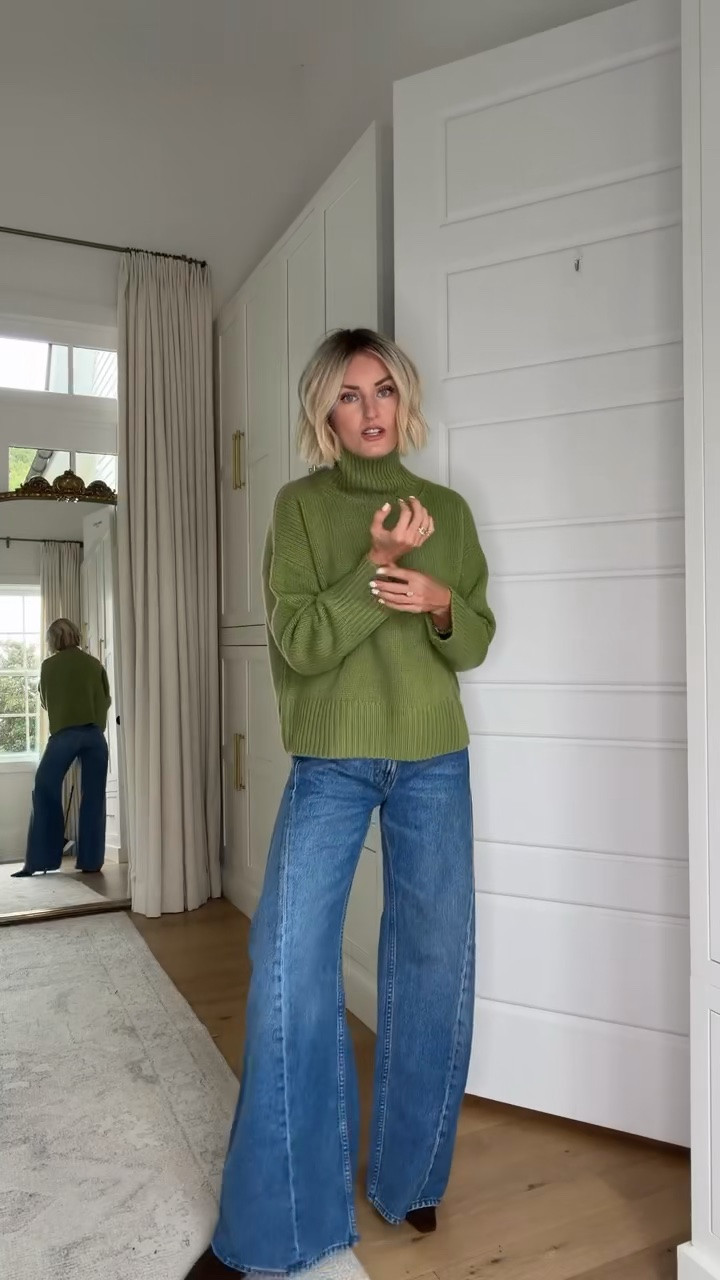 An easy sweater-and-jeans look for fall! This peridot cashmere turtleneck is such a fun way to add color to your everyday wardrobe. Wearing size XS sweater and 25 jeans 


Loverly grey, tuckernuck, green turtleneck sweater, cashmere sweater, peridot green, fall sweaters, casual fall outfits, sweater and jeans, everyday fall style, cozy knitwear, fall fashion