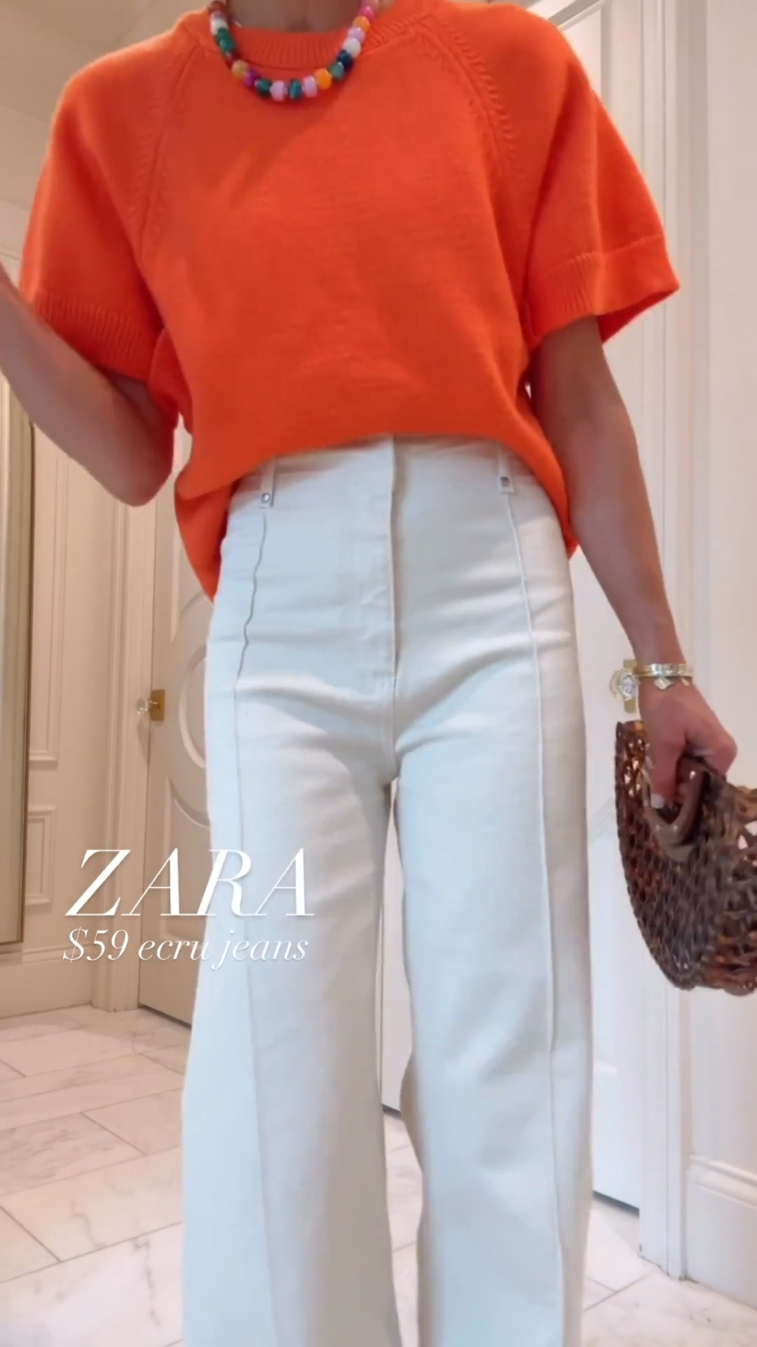 Spring outfit from @Zara  

Wearing size small in top 
Jeans fit tts wearing size 2/25

#LTKootd