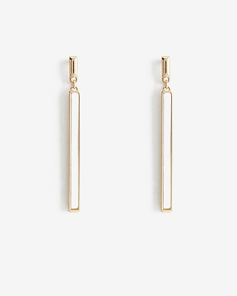Shell Bar Drop Earrings | Express