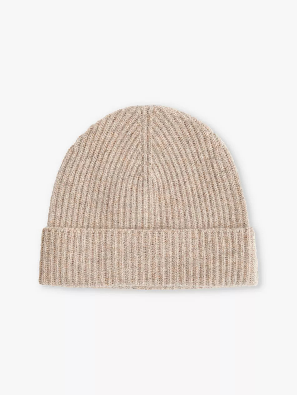 Ribbed folded cashmere beanie | Selfridges
