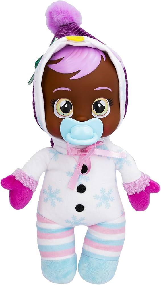 Cry Babies Tiny Cuddles Christmas Holly - 9" Baby Dolls, Cries Real Tears, White Snowman Themed P... | Amazon (US)
