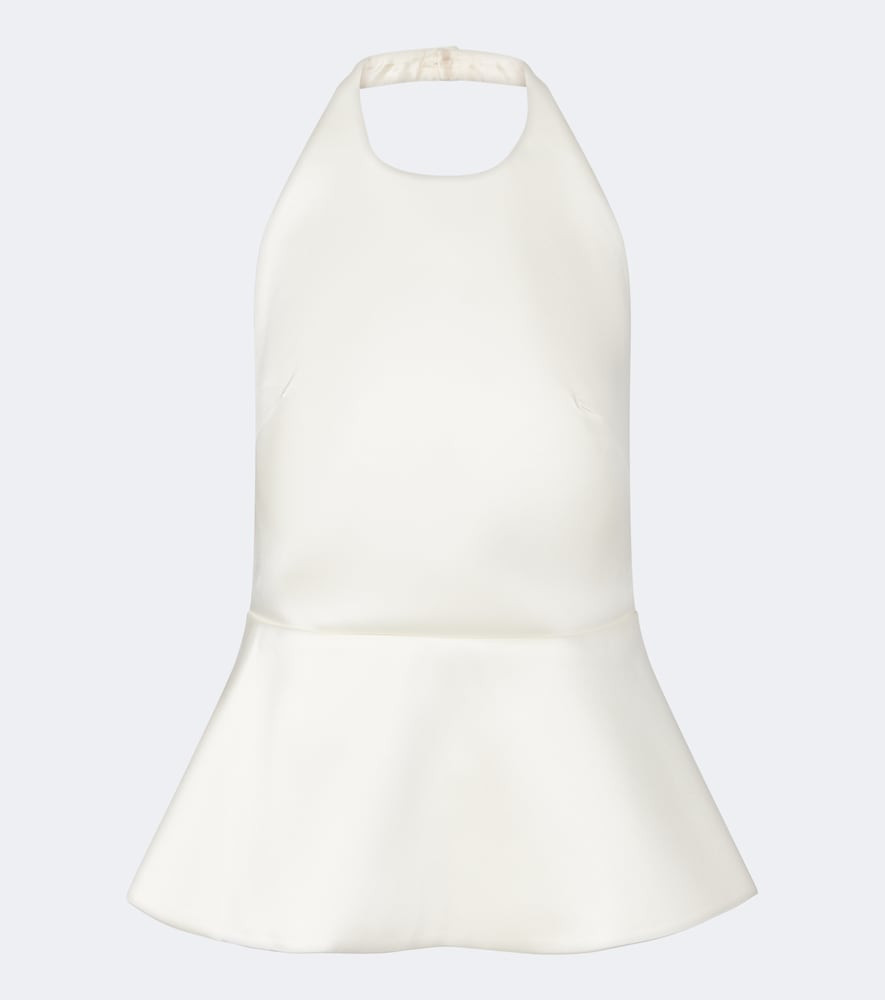 Róhe Bridal peplum halterneck top | Mytheresa (US/CA)
