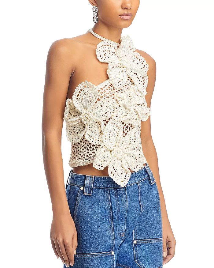 Nazanin Crochet Single Shoulder Top | Bloomingdale's (US)