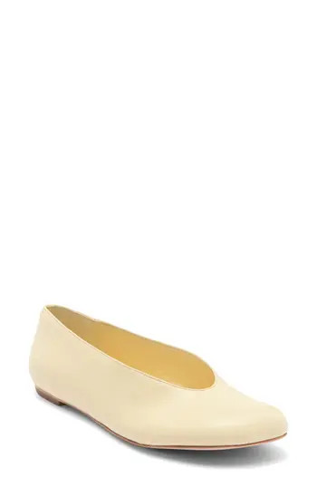 Reformation Brenna Ballet Flat in Cream Puff Leather at Nordstrom Rack, Size 8.5 | Nordstrom Rack