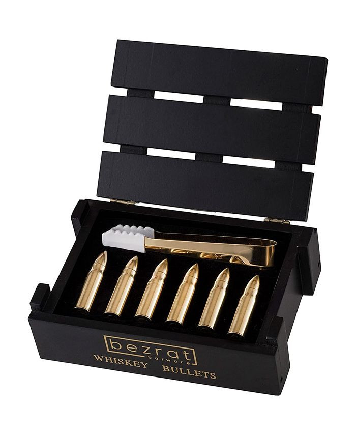 Bezrat Whiskey Chilling Stones with Ice Tongs, Set of 8 & Reviews - Bar & Wine  - Dining - Macy's | Macys (US)