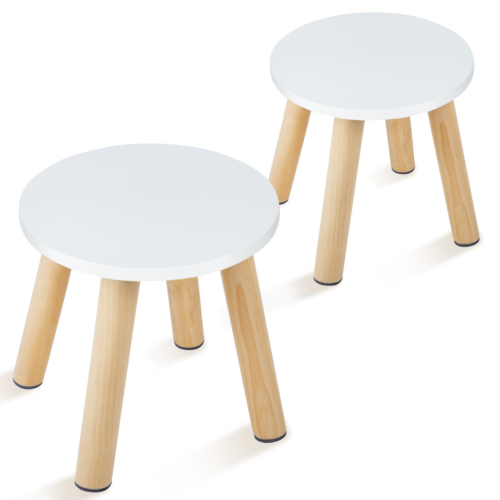 Wooden Step Stool for Kids, Children's Stool Matched Sensory Table, Children Sitting Stool with A... | Amazon (US)