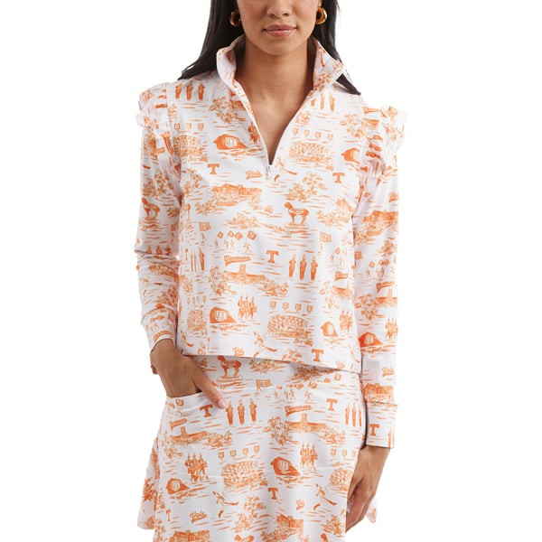 Tennessee Volunteers Smith & Quinn Women's Tailgate Collection Grayson Top - White/Tennessee Orange | Fanatics