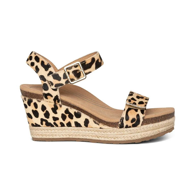 Women's Aetrex Sydney Espadrille Wedge Sandal | Walmart (US)