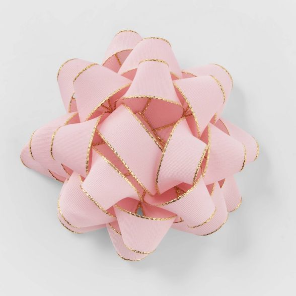 Grosgrain Fabric Bow Pink &#38; Gold - Wondershop&#8482; | Target