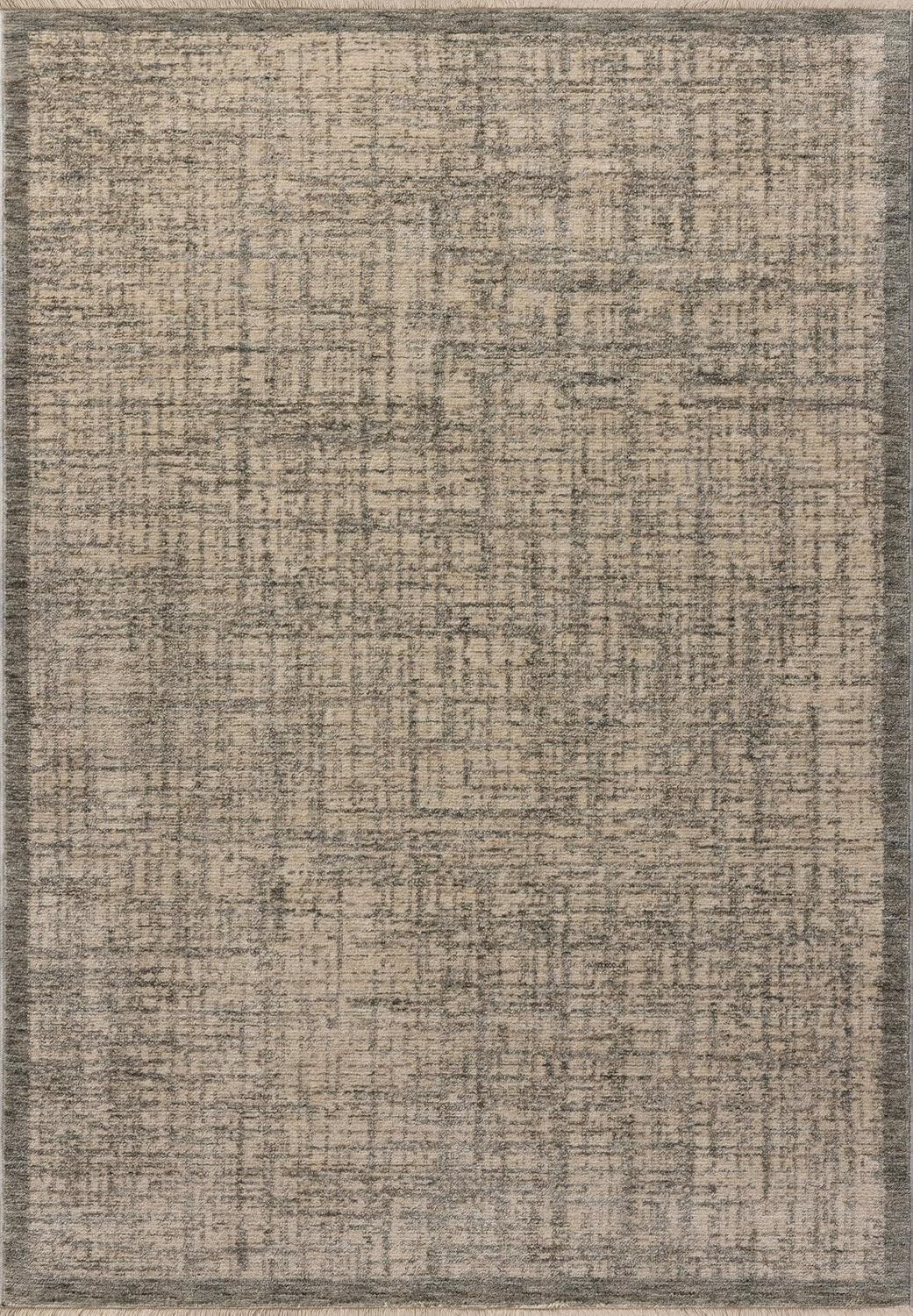 Loloi Winston Collection WIT-01 Denim/Bone 6'-7" x 9'-10", .38" Pile Height, Area Rug, Soft, Dura... | Amazon (US)