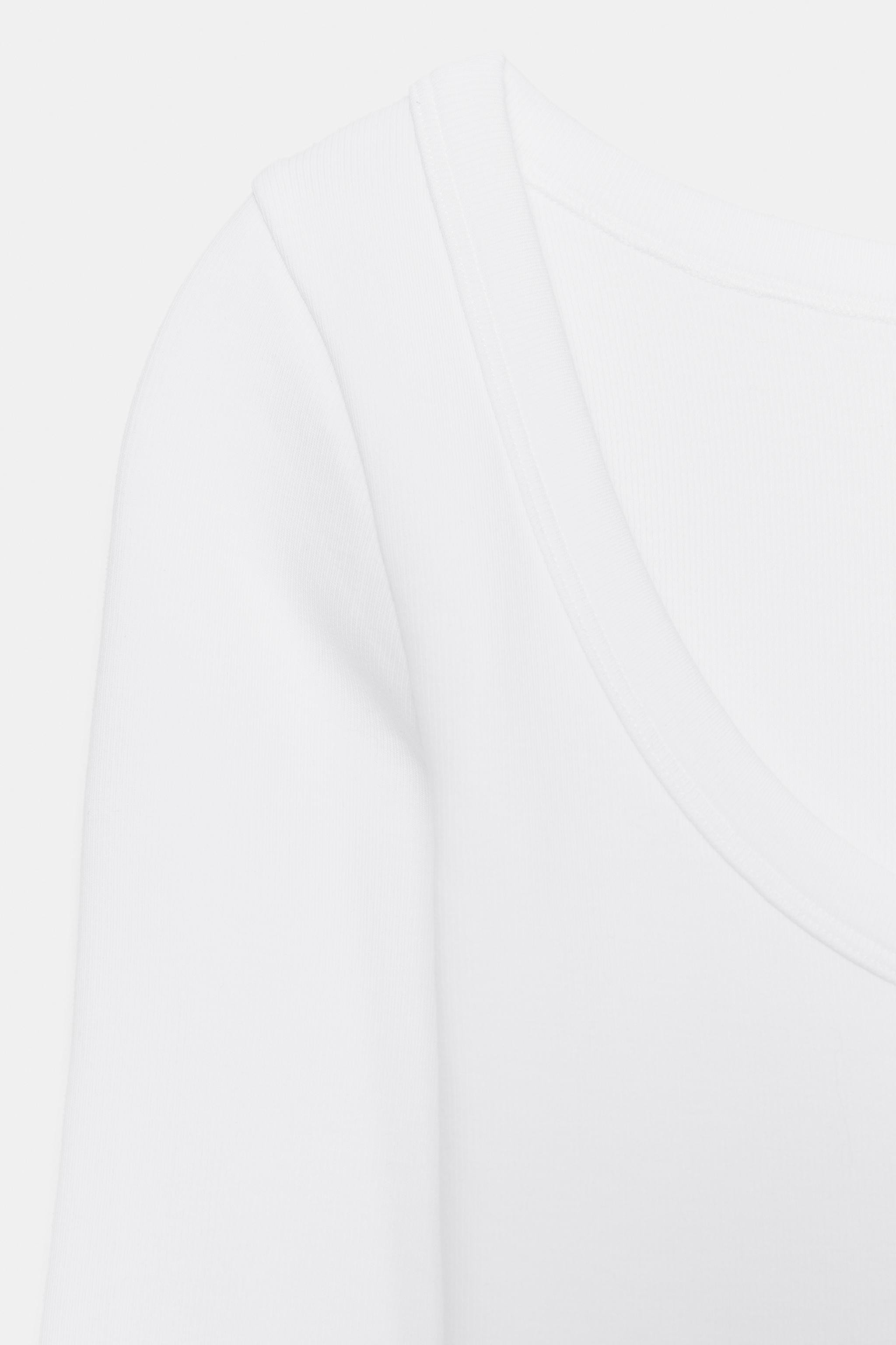 LONG SLEEVE RIB T-SHIRT | Zara US