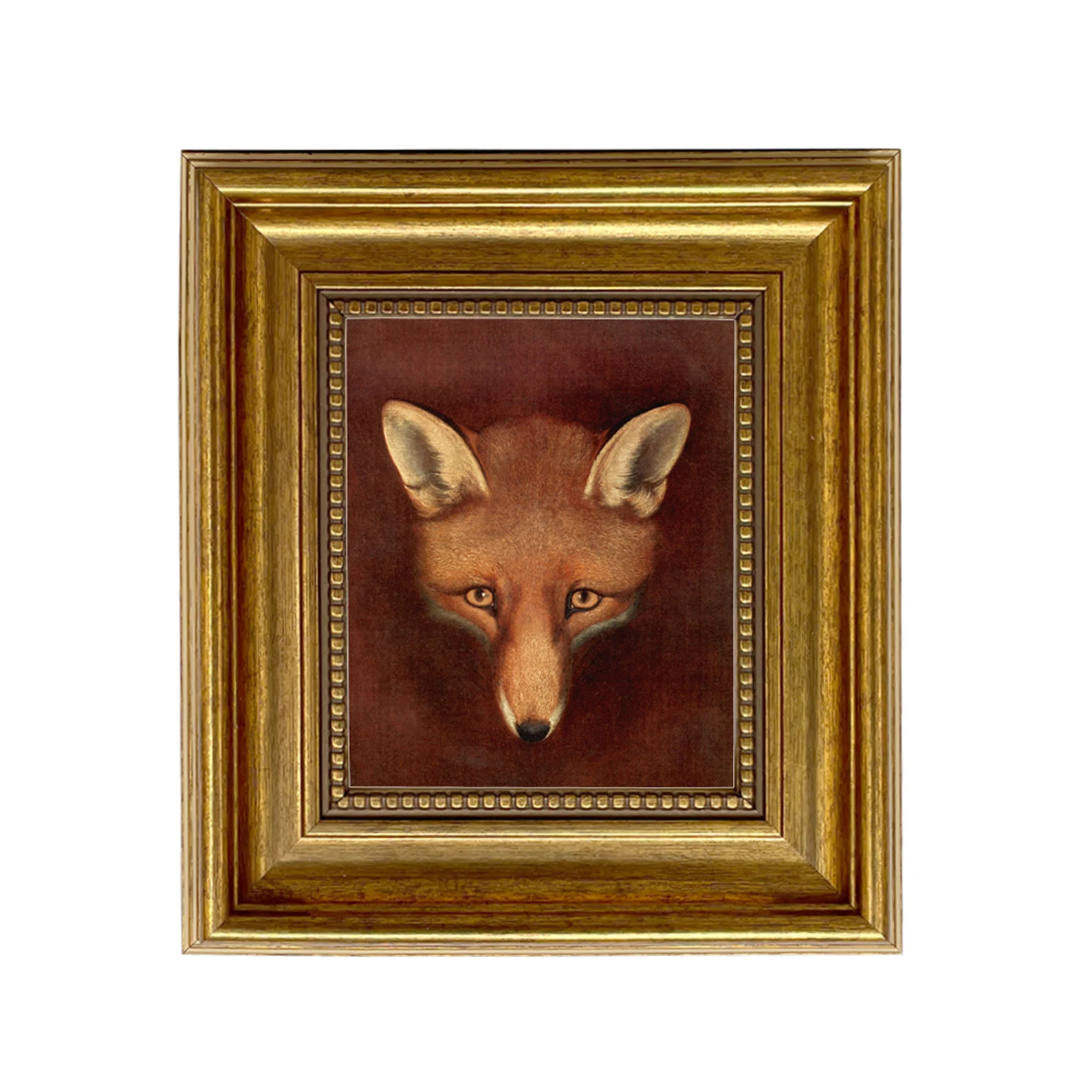 Fox Head by Reinagle C1800 Framed Oil Painting Print on Canvas - Etsy | Etsy (US)