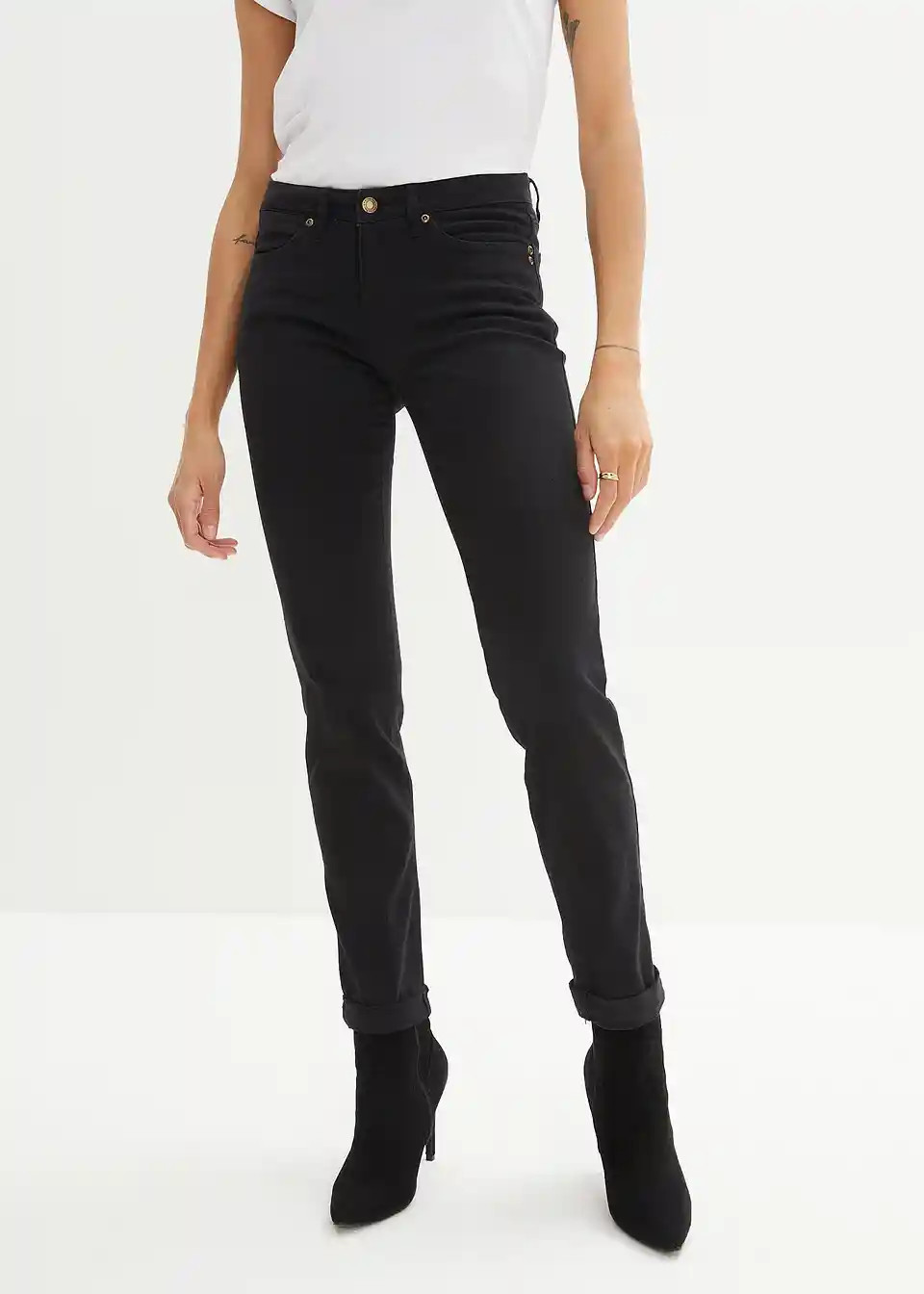 Straight Jeans Mid Waist, Stretch | Bonprix DE