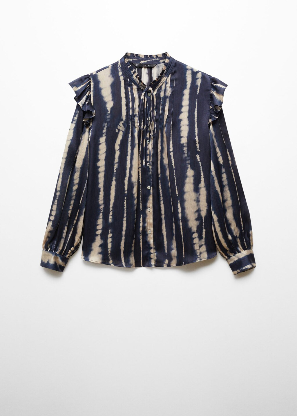 Blouse satinée imprimée -  Femme | Mango France | MANGO (FR)