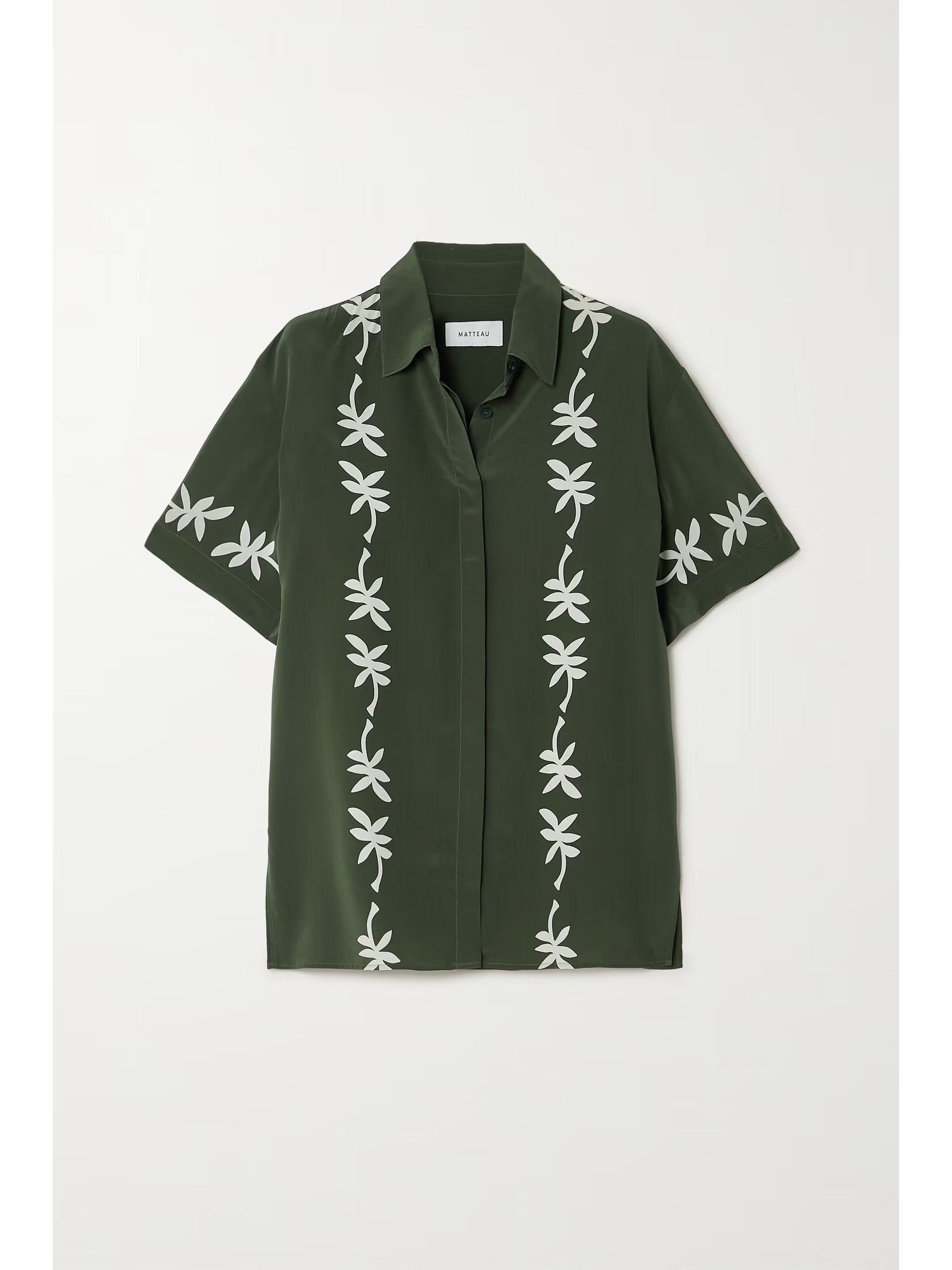 + NET SUSTAIN printed mulberry silk shirt | NET-A-PORTER (UK & EU)