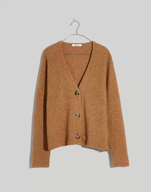 Cameron Ribbed Cardigan Sweater in Coziest Yarn | Madewell