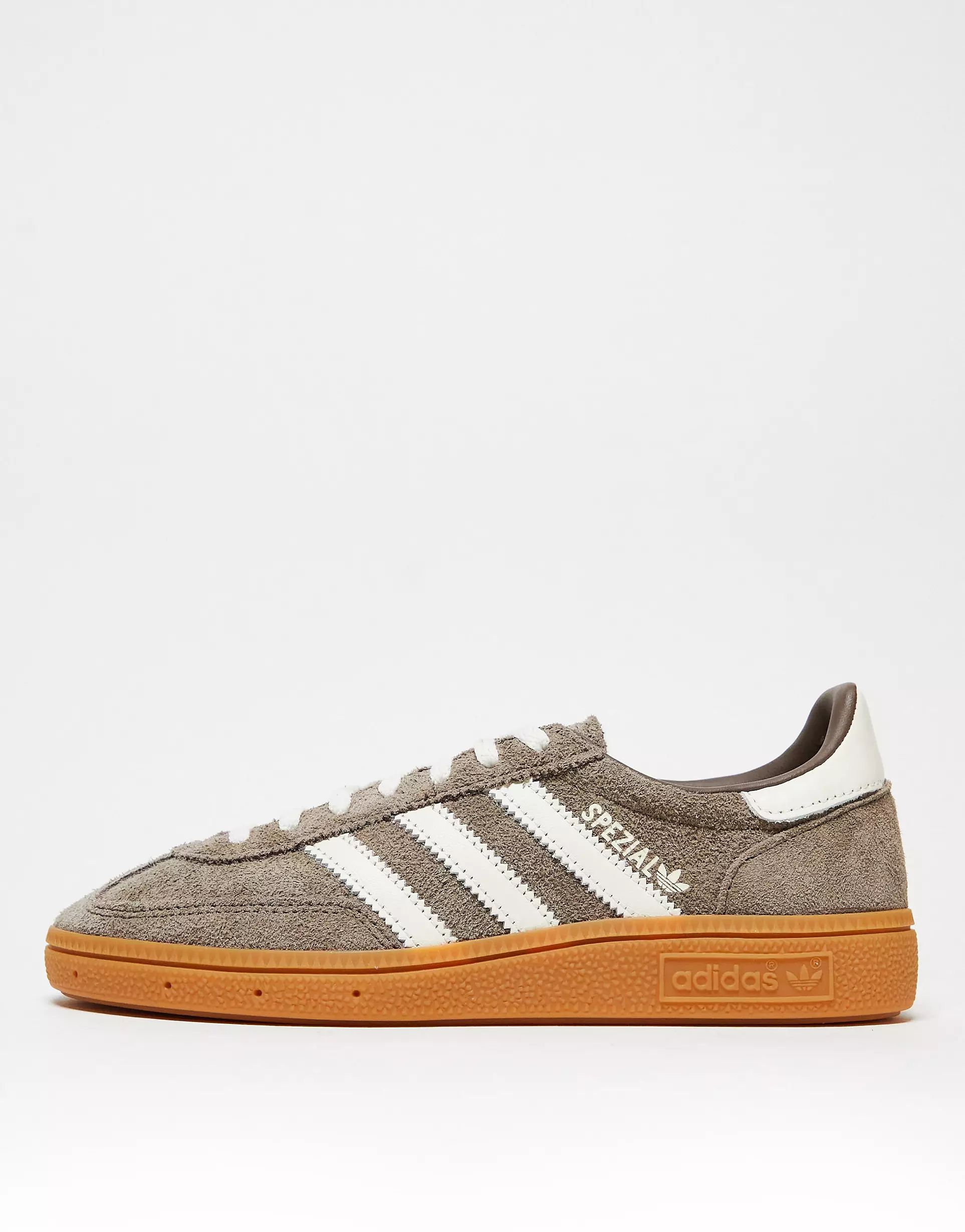 adidas Originals Handball Spezial gum sole trainers in brown and white | ASOS | ASOS (Global)