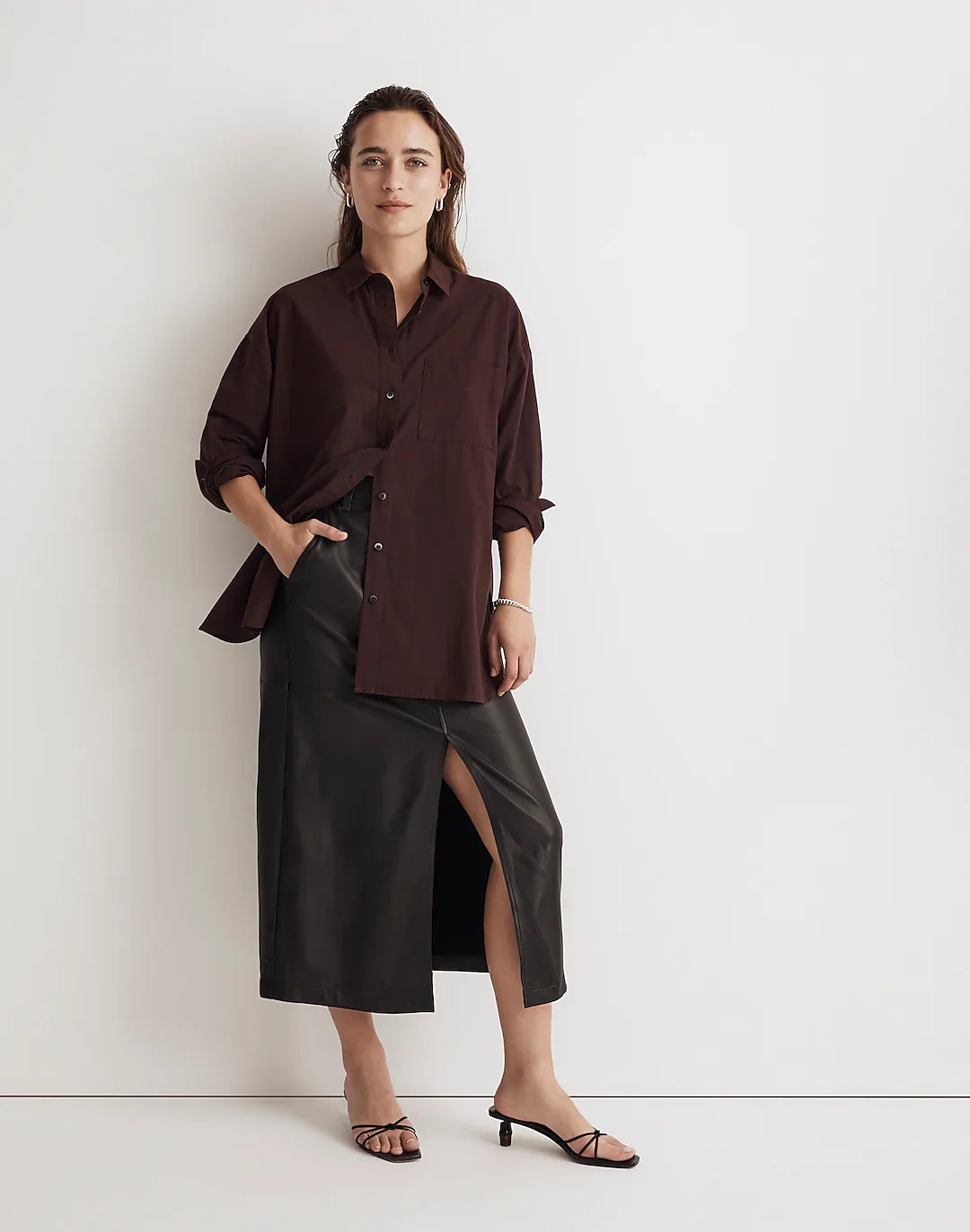 Signature Poplin Oversized Shirt | Madewell