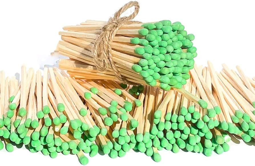 3.75" Mint Green Color Matches (100 Count) - Plus Free Striker!!! - Wholesale Bulk Safety Matches... | Amazon (US)