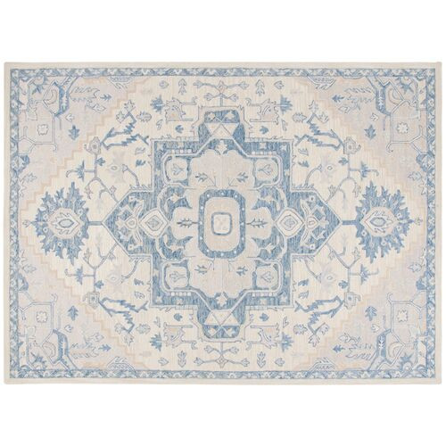 Lauren Ralph Lauren, Percy Rug, Ivory/Blue | One Kings Lane