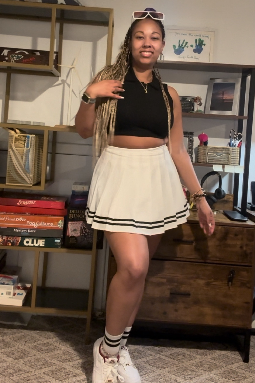 5’5 | 165lbs | Top Size L | Skirt Size M | Sneakers Kids Size 6

#LTKBacktoSchool #LTKFindsUnder100 #LTKStyleTip